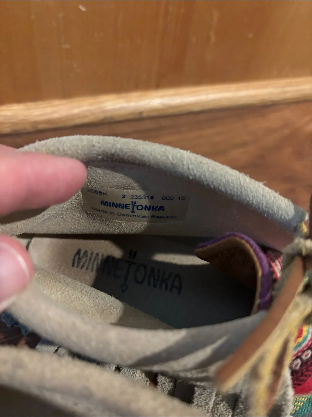Minnetonka Colorful Southwestern Fringe Moccasin Boots